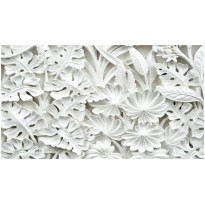 Kuvatapetti Alabaster Garden II, XXL, 500x280cm, valkoinen