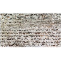 Kuvatapetti Walls of Time, XXL, 500x280cm, ruskea, tiilikuosi
