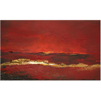Kuvatapetti Artgeist Gold wave, 270x450cm, punainen