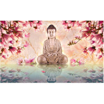 Kuvatapetti Artgeist Buddha and magnolia, 270x450cm