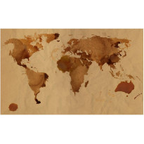Kuvatapetti Artgeist Tea world map, 270x450cm, beige