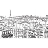 Maisematapetti Artgeist Parisian sketchbook, 270x450cm