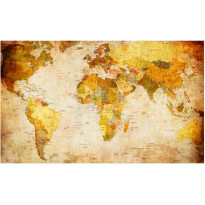 Kuvatapetti Artgeist Old globe, 270x450cm, beige, karttakuosi