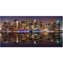 Kuvatapetti Artgeist Gold reflections - NYC, 550x270cm