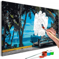 DIY-taulu Artgeist Car under Palm Trees, 40x60cm