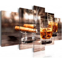 Canvas-taulu Artgeist Cigar and whiskey, eri kokoja