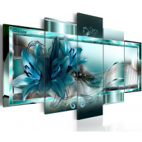 Canvas-taulu Artgeist Sky Blue Lilies, eri kokoja