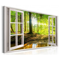 Canvas-taulu Artgeist Window: View on Forest, eri kokoja