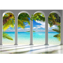 Maisematapetti Artgeist Sea behind Columns, eri kokoja