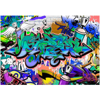 Kuvatapetti Artgeist Graffiti: blue theme, eri kokoja