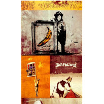 Tapetti Artgeist Collage - Banksy, 50x1000cm