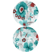 Tapetti Artgeist Turquoise meadow - circle, 50x1000cm