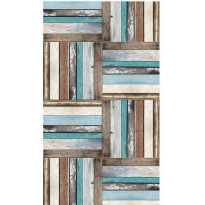 Tapetti Artgeist Wooden weave of colors, 50x1000cm