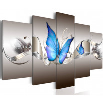 Canvas-taulu Artgeist Blue butterflies, eri kokoja