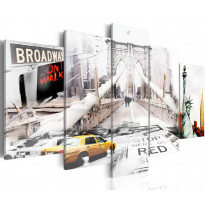 Canvas-taulu Artgeist New York in the fog, eri kokoja