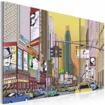 Canvas-taulu Artgeist Cartoon city, eri kokoja