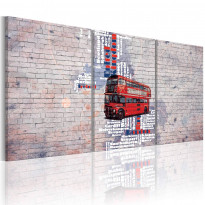 Canvas-taulu Artgeist Map: United Kingdom, eri kokoja