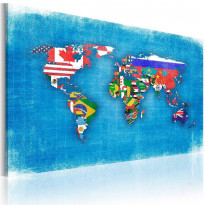 Canvas-taulu Artgeist Flags of the World, eri kokoja