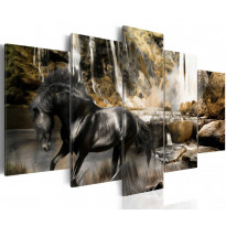 Canvas-taulu Artgeist Foggy weather over waterfall, eri kokoja