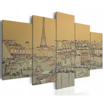 Canvas-taulu Artgeist Good old Paris, vintage, eri kokoja