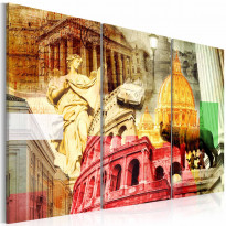 Canvas-taulu Artgeist Charming Rome, 3-osainen, eri kokoja