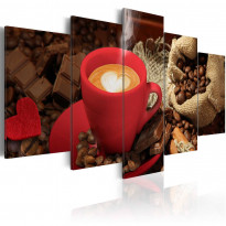 Canvas-taulu Artgeist Love espresso, eri kokoja