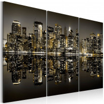 Canvas-taulu Artgeist Golden New York, eri kokoja