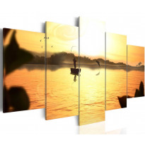 Canvas-taulu Artgeist A lake at dusk, eri kokoja