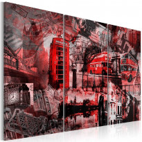 Canvas-taulu Artgeist Red London, eri kokoja