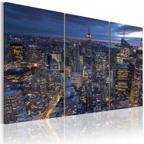 Canvas-taulu Artgeist Maisema ylhäältä - NYC, eri kokoja