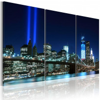 Canvas-taulu Artgeist Blue lights in New York, eri kokoja