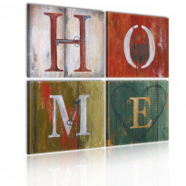 Canvas-taulu Artgeist Welcome home, 4-osainen, eri kokoja