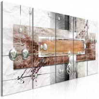 Canvas-taulu Artgeist Mysterious Mechanism Brown, 5-osainen, kapea, eri kokoja