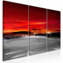 Canvas-taulu Artgeist Crimson Landscape, 3-osainen, eri kokoja