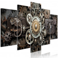 Canvas-taulu Artgeist Old Mechanism, 5-osainen, leveä, eri kokoja