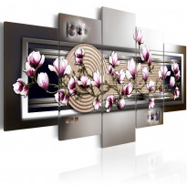 Canvas-taulu Artgeist Magnolia and Zen Garden II, eri kokoja