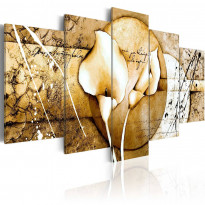 Canvas-taulu Artgeist The Secret of Calla Lily - Beige, eri kokoja