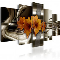 Canvas-taulu Artgeist Hippeastrum and Abstract Waves, eri kokoja
