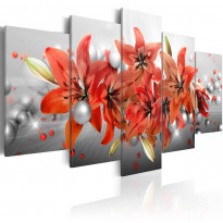 Canvas-taulu Artgeist Flowery Battle, eri kokoja