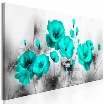 Canvas-taulu Artgeist Turquoise Meadow, 1-osainen, kapea, eri kokoja