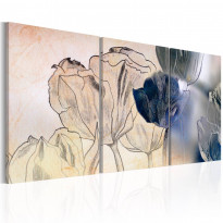 Canvas-taulu Artgeist Sketch of Tulips, eri kokoja