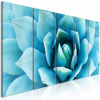 Canvas-taulu Artgeist Agave Blue, 5-osainen, kapea, eri kokoja