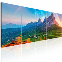 Canvas-taulu Artgeist Rainbow in the Alps I, eri kokoja