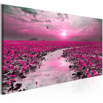 Canvas-taulu Artgeist Lilies and Sunset, 1-osainen, kapea, eri kokoja