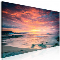 Canvas-taulu Artgeist Beach in Crete Red, 1-osainen, kapea, eri kokoja