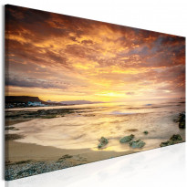 Canvas-taulu Artgeist Beach in Crete Orange, 1-osainen, kapea, eri kokoja