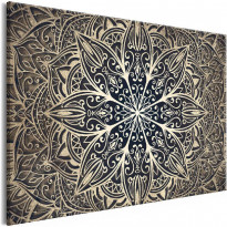 Canvas-taulu Artgeist Oriental Flowers Brown, 1-osainen, kapea, eri kokoja