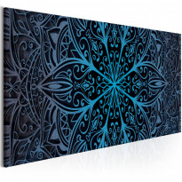 Canvas-taulu Artgeist Feathers Blue, 1-osainen, kapea, eri kokoja