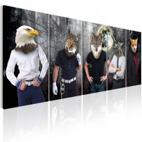 Canvas-taulu Artgeist Animal Faces, eri kokoja