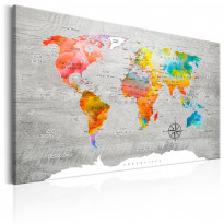 Canvas-taulu Artgeist Multicolored Travels, eri kokoja